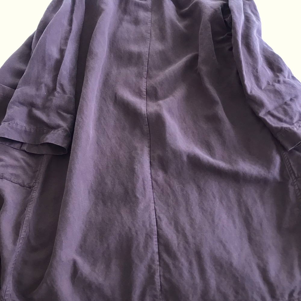 Eileen Fisher dark plum duster